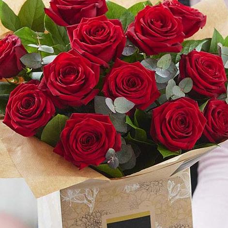12 Stocks Red Roses 12 Red Roses